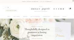 Desktop Screenshot of droletpaperie.com