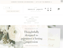 Tablet Screenshot of droletpaperie.com